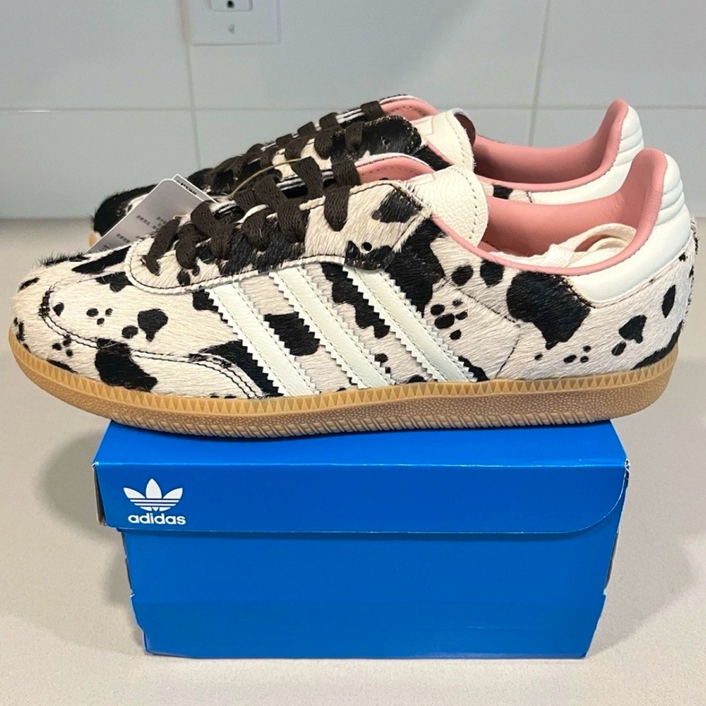 🐄💓 ADIDAS SAMBA COW PRINT 🐄💓 - Picture 3 of 6